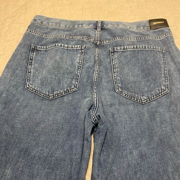 💼Like New Womens Express Original Wide Leg Cropped Jeans. - Picture 2 of 8